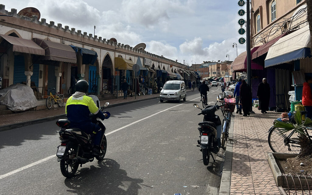 Driving in small cties.