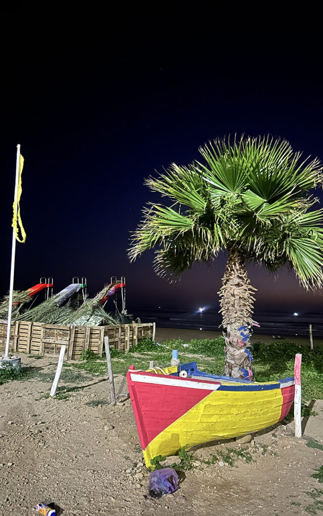 Artistic murals and colorful exterior walls in the hidden gem village of Aghroud.