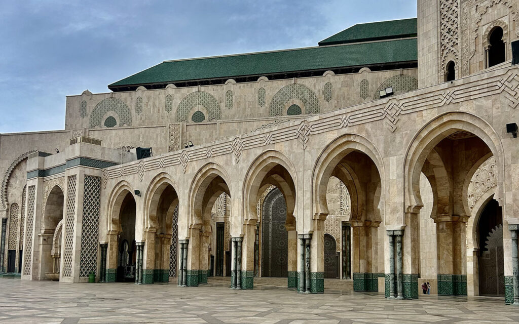 beautiful mosque casablanca morocco