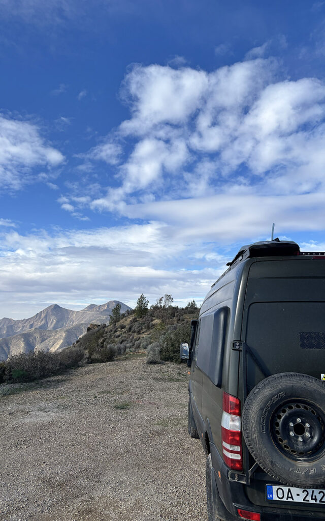 Mercedes Sprinter 4x4 camper van MO THE BLACK on an off-road adventure in the Moroccan desert – Morocco Notes.